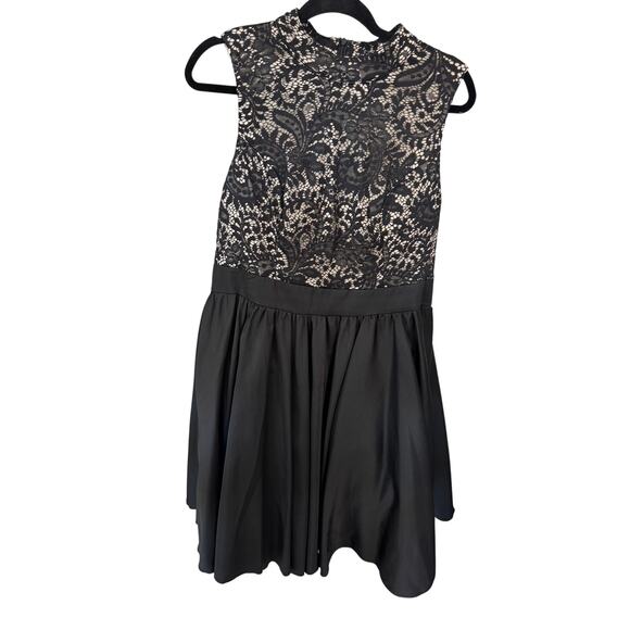 Chi Chi London Dresses & Skirts - Chi Chi London Plus Size 16 Black Lace Fit Flare Dress Sleeveless Party Cocktail